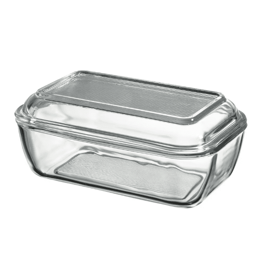 IKEA GRYNSOPP Butter dish, clear glass