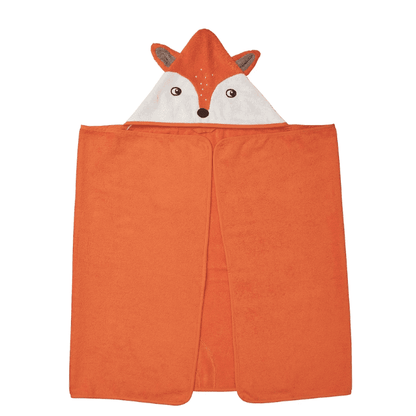 IKEA BRUMMIG Towel with hood, fox shaped/orange, 70x140 cm