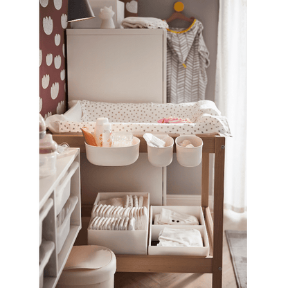 IKEA SNIGLAR Changing table, beech/white, 72x53 cm