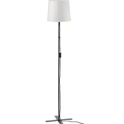 BARLAST Floor lamp, black/white, 150 cm