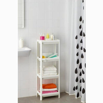 VESKEN Shelf unit, white, 37x23x101 cm