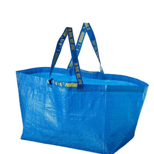 FRAKTA Carrier bag, large, blue, 55x37x35 cm/71 l