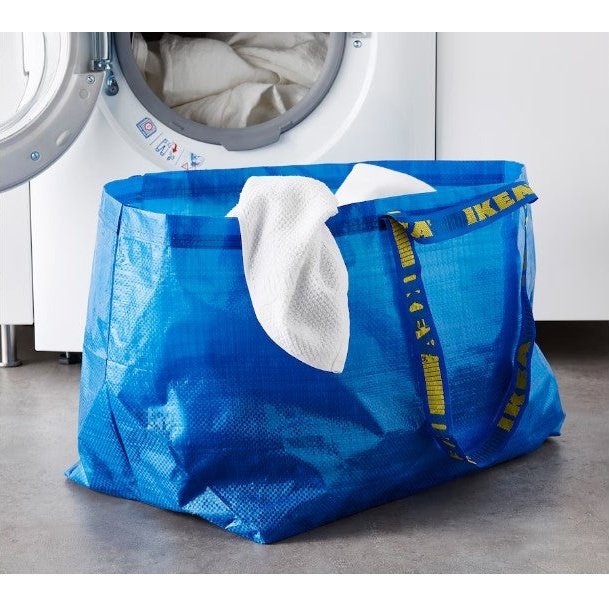 FRAKTA Carrier bag, large, blue, 55x37x35 cm/71 l