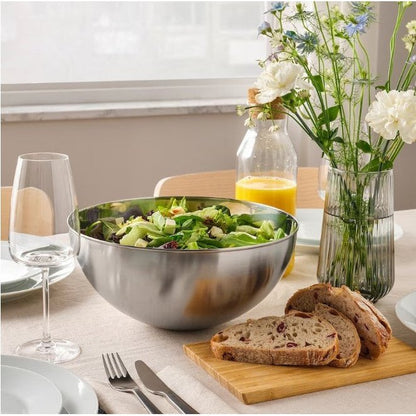 IKEA BLANDA BLANK Serving bowl, stainless steel, 28 cm