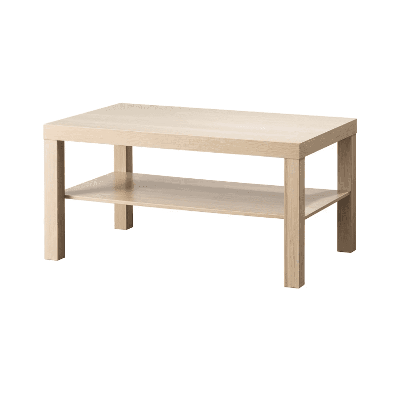 IKEA LACK Coffee table, white stained oak effect, 90x55 cm