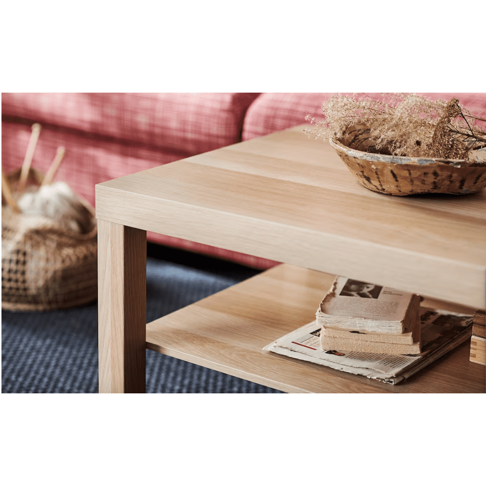 IKEA LACK Coffee table, white stained oak effect, 90x55 cm