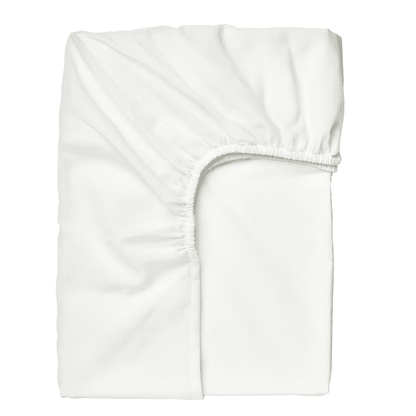 TAGGVALLMO Fitted sheet, white, 90x200 cm