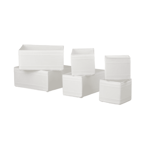 IKEA Box, set of 6, white