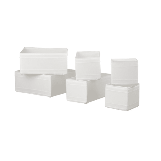 SKUBB Box, set of 6, white
