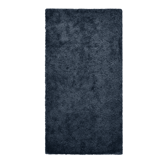 STOENSE Rug, low pile, dark blue, 80x150 cm