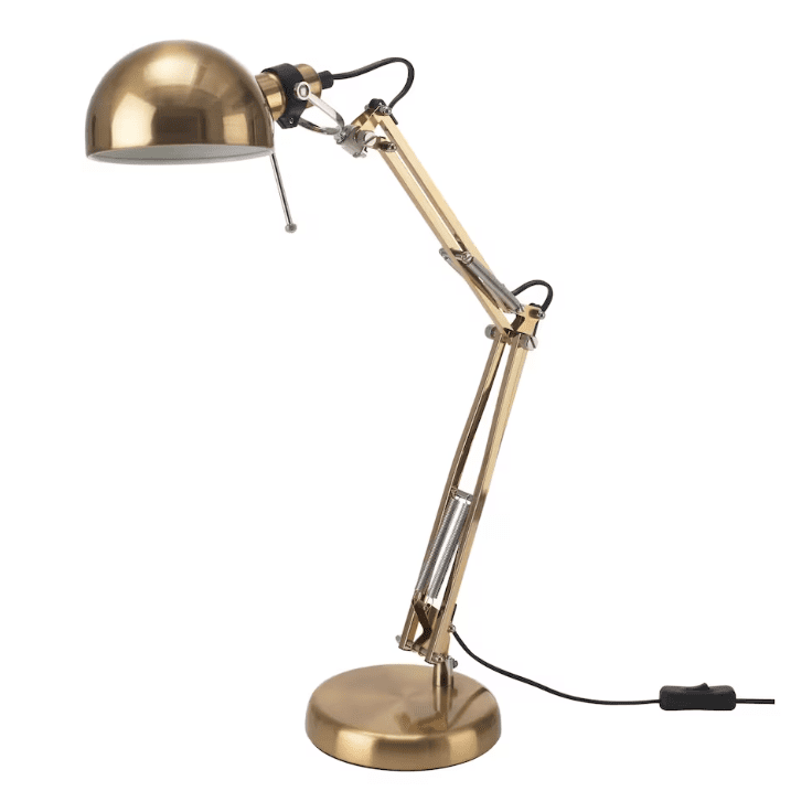 FORSÅ Work lamp, brass-color