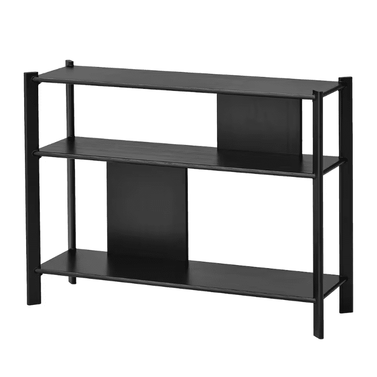 Side table, black, 95x30 cm