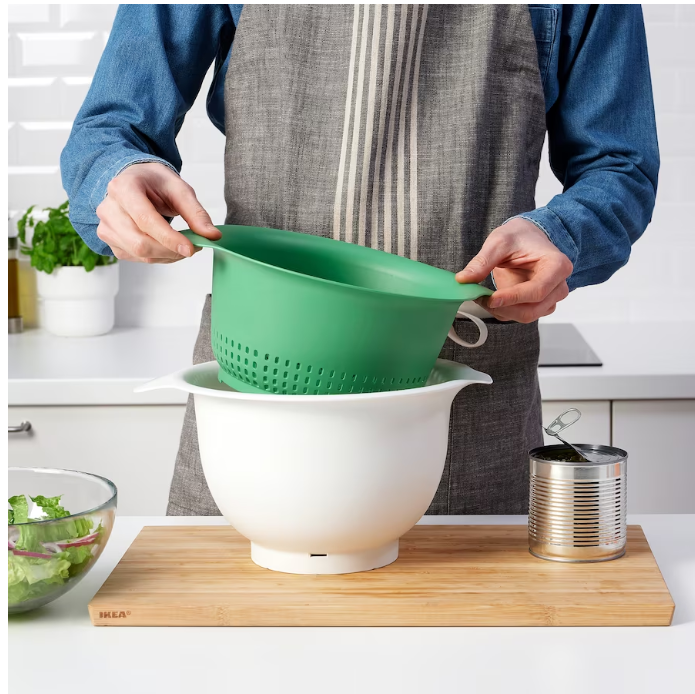 UPPFYLLD Colander, bright green, 24 cm