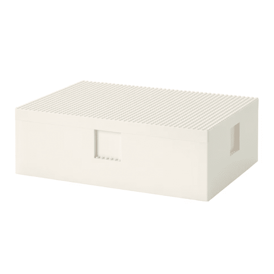 BYGGLEK LEGO® box with lid, 35x26x12 cm