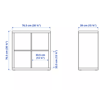 KALLAX Shelving unit, white, 77x77 cm