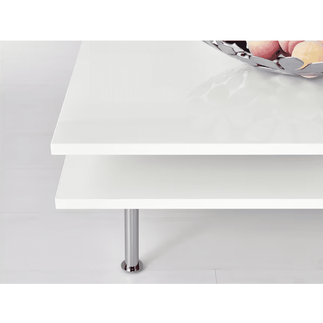 TOFTERYD Coffee table, high-gloss white, 95x95 cm