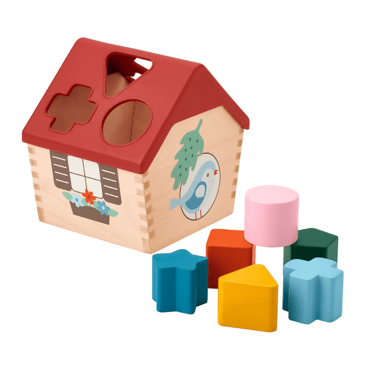 UPPSTÅ Shape sorter, multicolour