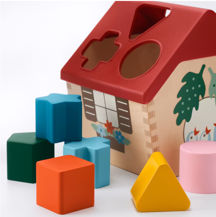 UPPSTÅ Shape sorter, multicolour