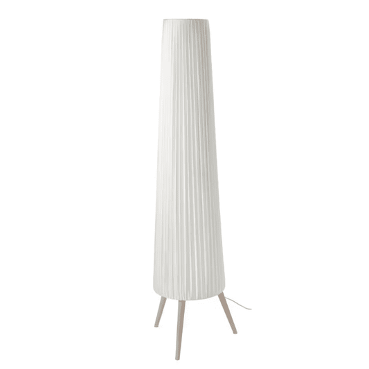 ÖKENSAND Floor lamp, beech/white