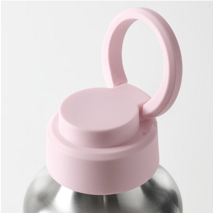 ENKELSPÅRIG Water bottle, stainless steel/light pink, 0.5 liter