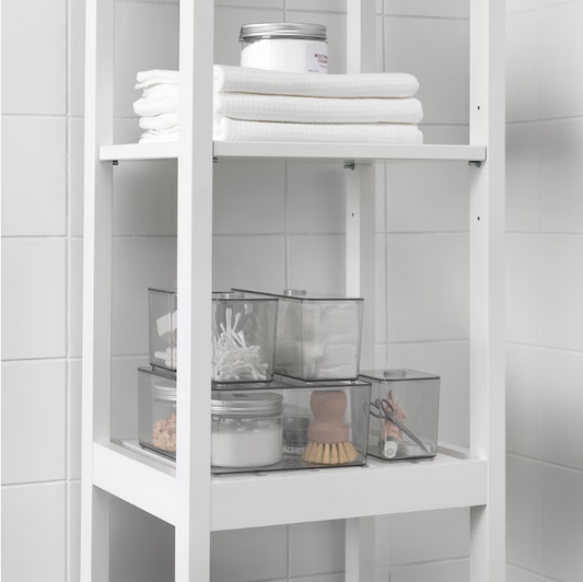 IKEA Box with lid, set of 5, grey