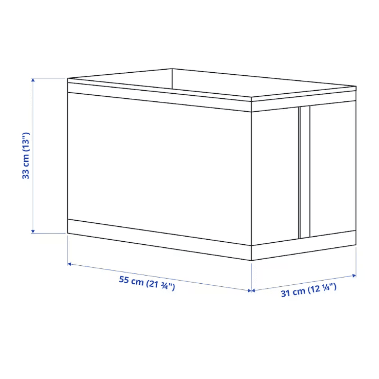 SKUBB Box, white, 31x55x33 cm set of 3