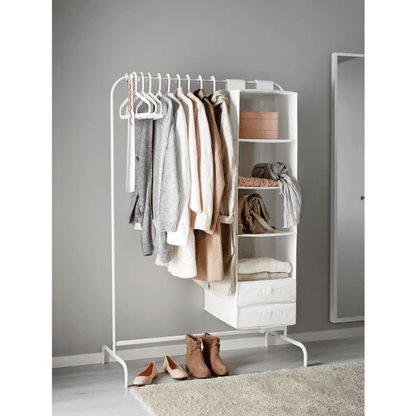 MULIG Clothes rack, white, 99x152 cm