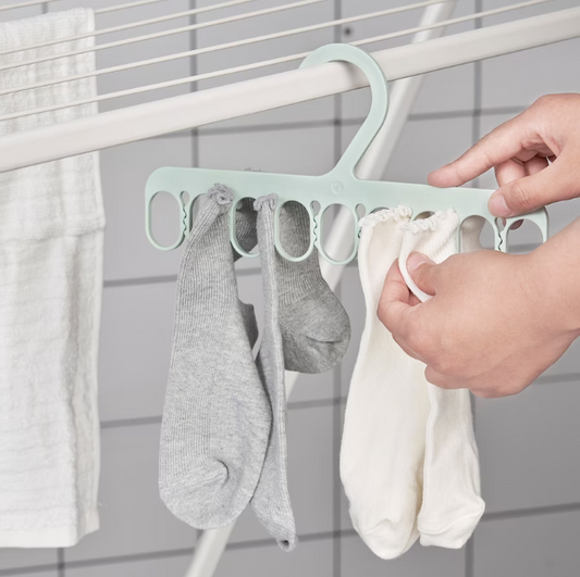 IKEA Hanger with 8 grip clips, green