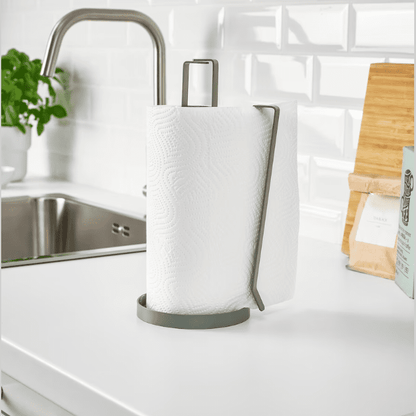 SMÅTUNGA Kitchen roll holder, grey-green