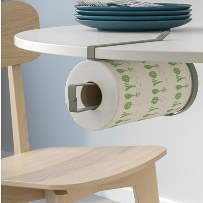 SMÅTUNGA Kitchen roll holder, grey-green