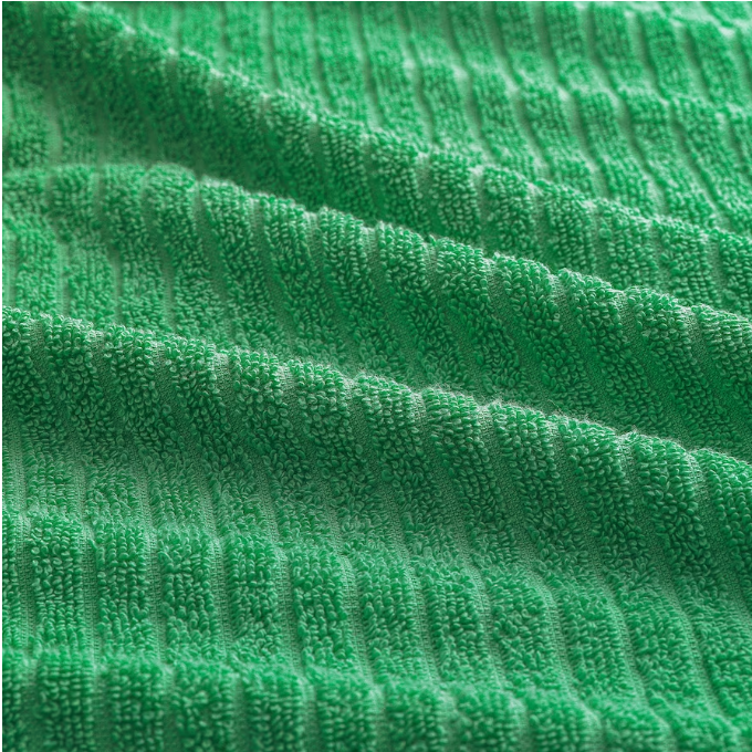 VÅGSJÖN Washcloth, bright green, 30x30 cm Set of 4 Pieces