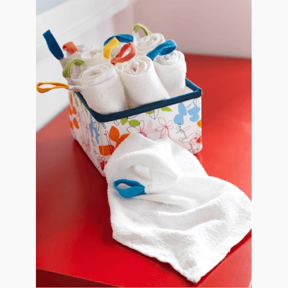 KRAMA Washcloth, white, 30x30 cm set of 10 pieces