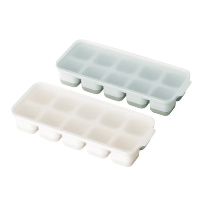 SPJUTROCKA Ice cube tray with lid, mixed colors Set of 2