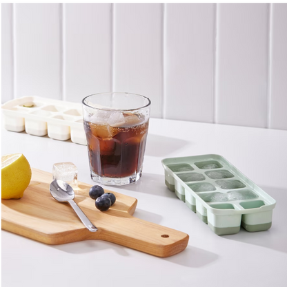 SPJUTROCKA Ice cube tray with lid, mixed colors Set of 2