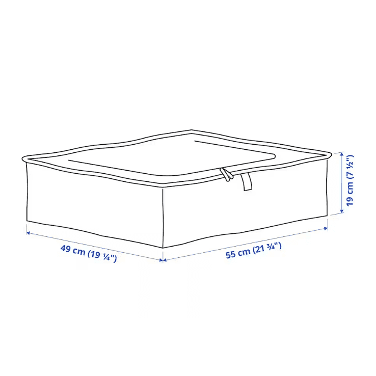 PÄRKLA Storage case, 55x49x19 cm