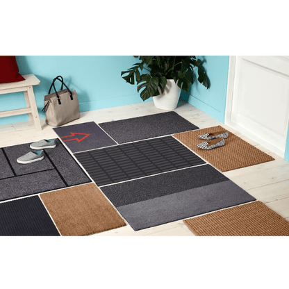 KRISTRUP Door mat, dark blue, 35x55 cm