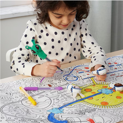 AFTONSPARV Colouring paper roll, space, 10 m