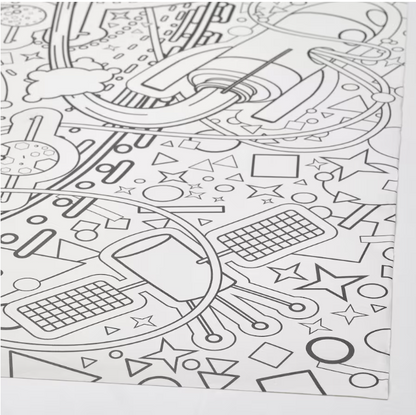 AFTONSPARV Colouring paper roll, space, 10 m