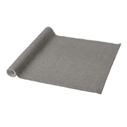 SVARTSENAP Table-runner, grey, 35x130 cm