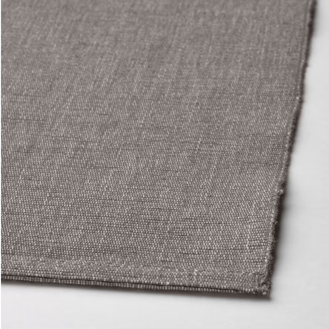 SVARTSENAP Place mat, grey, 35x45 cm