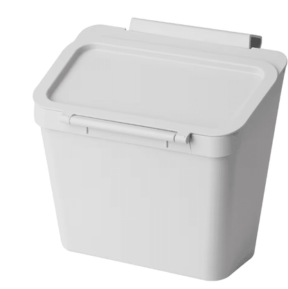 SKOLÄST Waste bin for cabinet with door, light grey