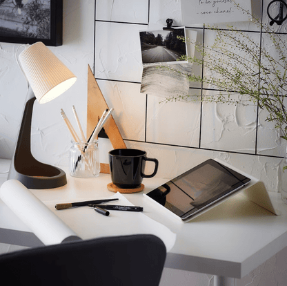 SVALLET Work lamp, dark grey/white