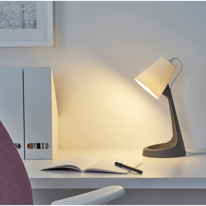 SVALLET Work lamp, dark grey/white