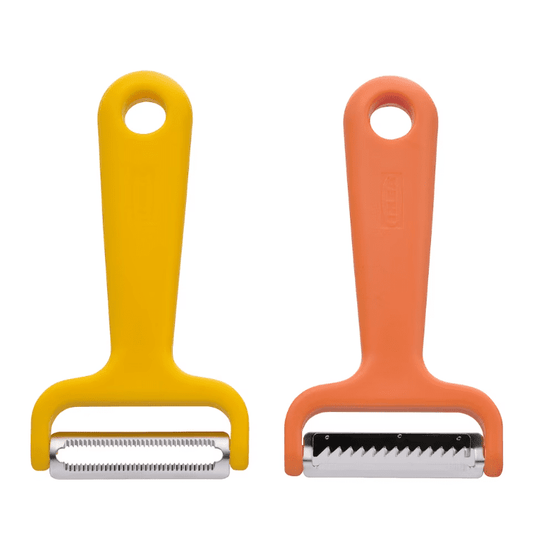 UPPFYLLD Vegetable cutters, set of 2, bright yellow/bright orange