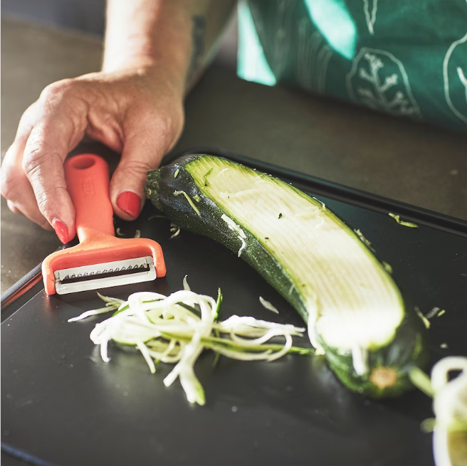 UPPFYLLD Vegetable cutters, set of 2, bright yellow/bright orange