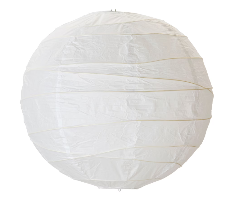 REGOLIT Pendant lamp shade, white/handmade, 45 cm