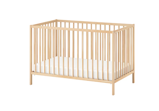 SNIGLAR Cot, beech, 60x120 cm