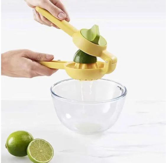 Handheld Lemon Squeezer Juicer Double Bowl Lemon Lime Squeezer Manual Orange Citrus Press Juicer