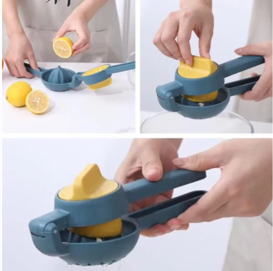 Handheld Lemon Squeezer Juicer Double Bowl Lemon Lime Squeezer Manual Orange Citrus Press Juicer