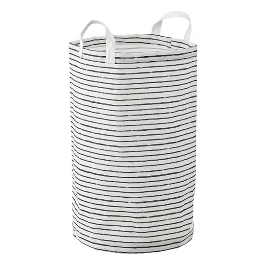IKEA Laundry bag, white/black, 60 l